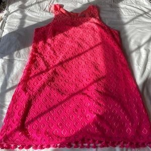 Lilly Pulitzer pink to orange dress